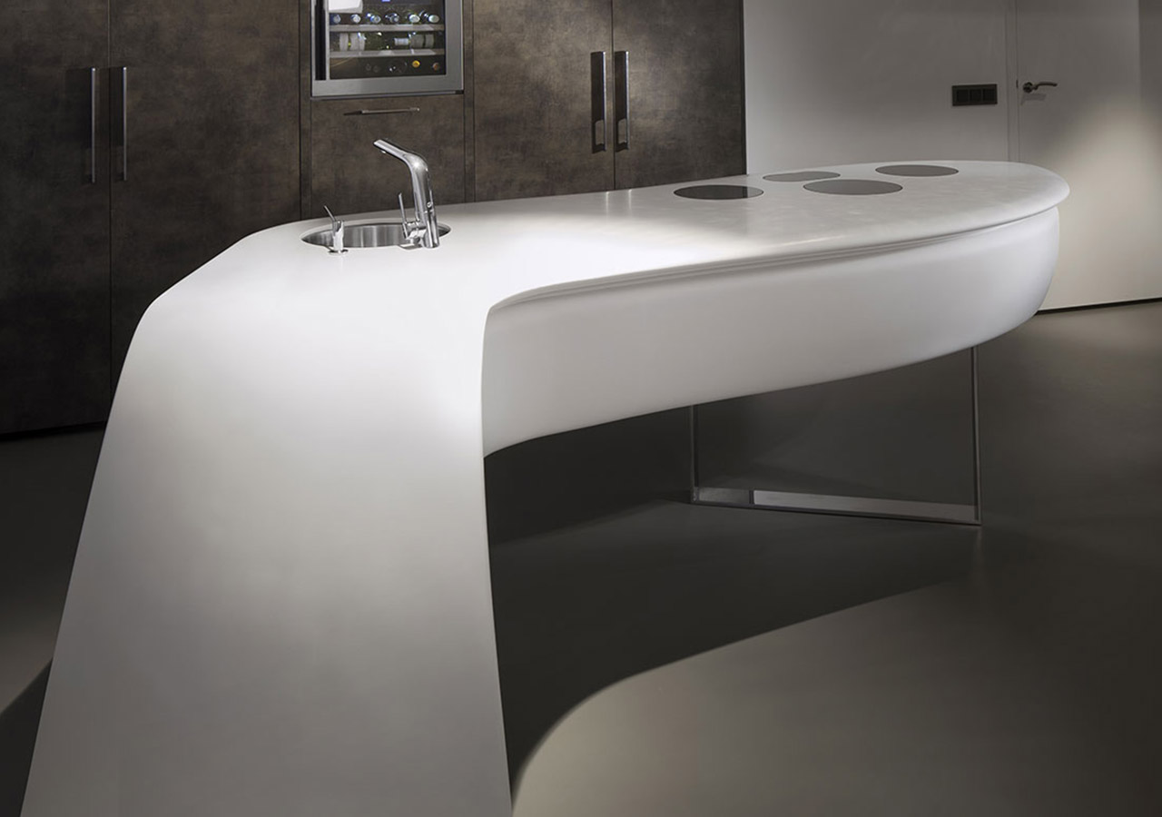  Đá solid surface S006 Arctic White 