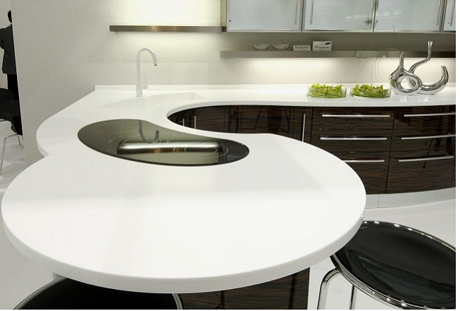 Đá solid surface G065 Tundra Quartz  Đá solid surface G235 Candy White