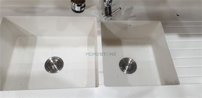 Thi công bàn bếp, chậu đá liền khối đá hàn quốc mã G235