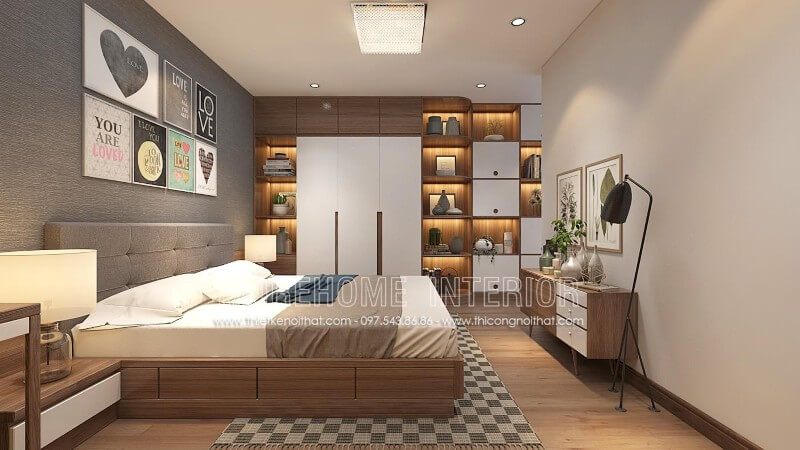 giường ngủ bọc nỉ