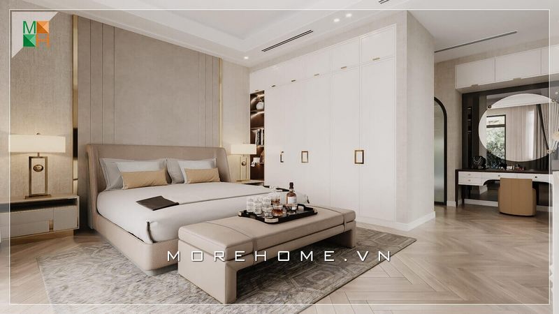 giường ngủ bọc nỉ