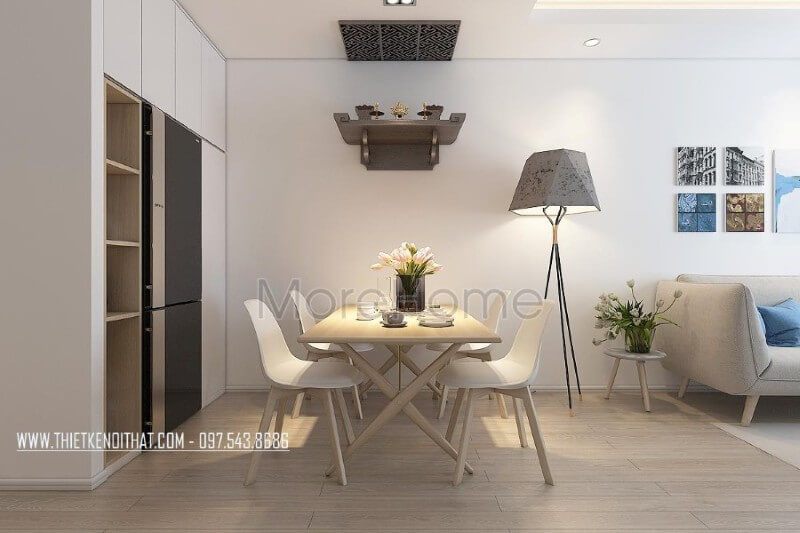 Mẫu bàn ghế hiện đại được thiết kế tối giản và độc đáo mang lại cho gia chủ những bữa cơm ngon miệng và ấm áp