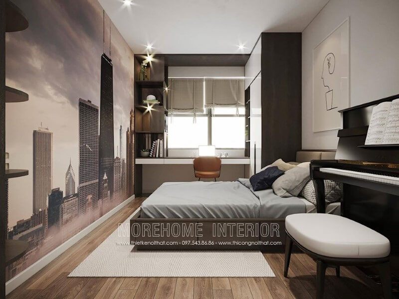 Trang trí không gian phòng ngủ nhỏ, đẹp, độc đáo