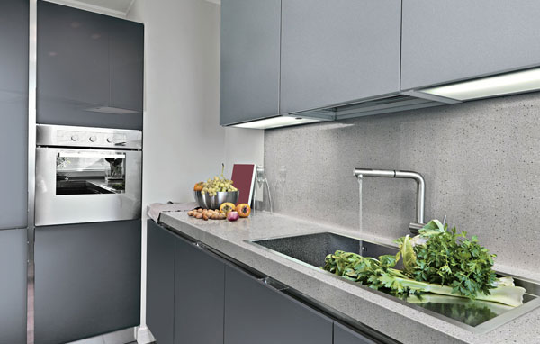 Đá Solid Surface làm mặt bếp
